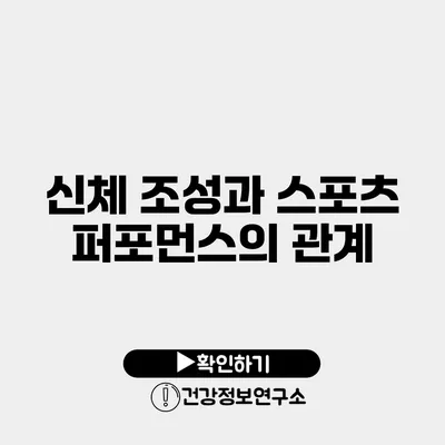 신체 조성과 스포츠 퍼포먼스의 관계