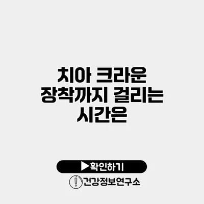 치아 크라운 장착까지 걸리는 시간은?