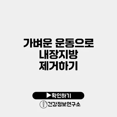 가벼운 운동으로 내장지방 제거하기